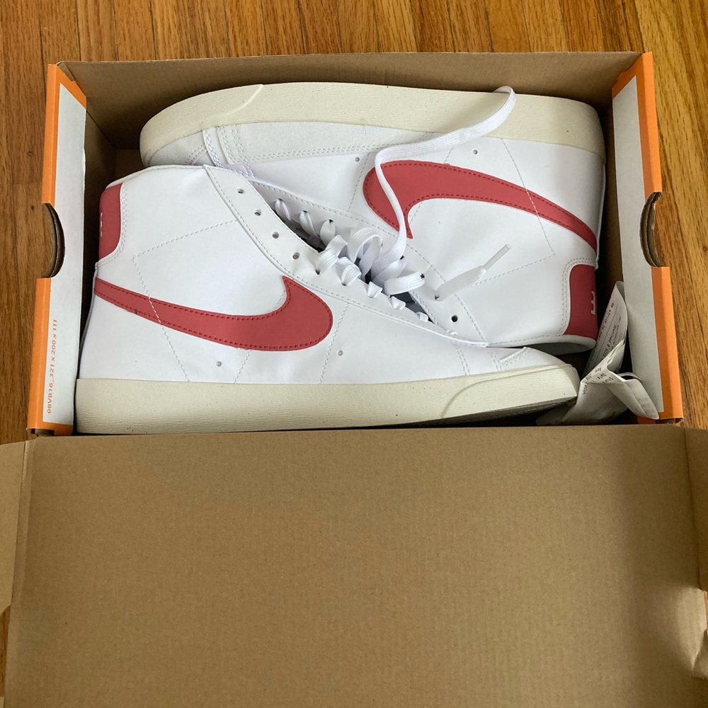 Women’s Blazer Mid 77 NN white/adobe red star dust sail size 11 - Picture 3 of 8